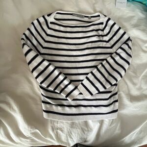 Vince black and white striped sweater XS
